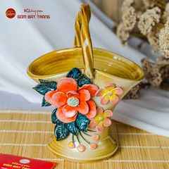 Lọ Làn Đắp Hoa Nổi