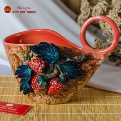 Lọ Làn Đắp Hoa Nổi