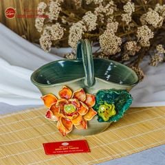 Lọ Làn Đắp Hoa Nổi