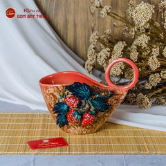 Lọ Làn Đắp Hoa Nổi