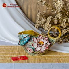 Lọ Làn Đắp Hoa Nổi