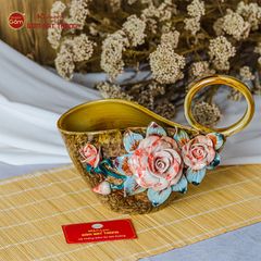 Lọ Làn Đắp Hoa Nổi