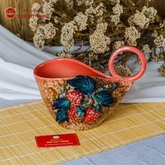 Lọ Làn Đắp Hoa Nổi