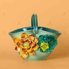 Lọ Làn Đắp Hoa Nổi
