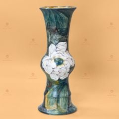 Lọ Loa Vẽ Tay Sen Trắng