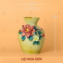 Lọ Hoa Vuốt Tay Đắp Nổi