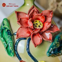 Lọ Hoa Túi Tiền Đắp Sen