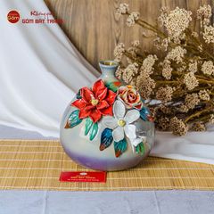 Lọ Hoa Túi Tiền Đắp Sen