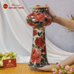 Lọ Vẽ Tay Hoa Đỗ Quyên