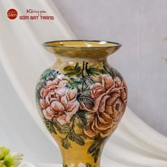 Lọ Vẽ Tay Hồng Hoa