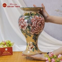 Lọ Vẽ Tay Hồng Hoa