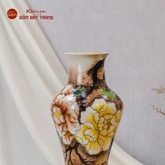 Lọ Vẽ Tay Phù Dung Hoa