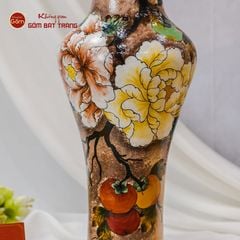 Lọ Vẽ Tay Phù Dung Hoa