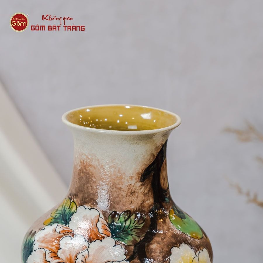 Lọ Vẽ Tay Phù Dung Hoa