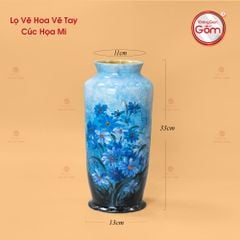 Lọ Hoa Vẽ Tay Cúc Họa Mi