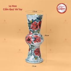Lọ Hoa Cẩm Quỳ Vẽ Tay