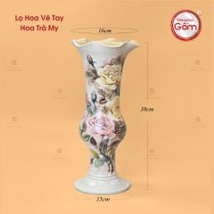 Lọ Hoa Vẽ Tay Hoa Trà My