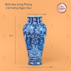 Bình Hoa Song Phụng Cát Tường Ngàn Hoa