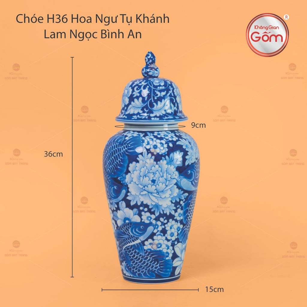 Chóe Hoa Ngư Tụ Khánh Lam Ngọc Bình An 1