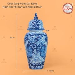 Chóe Song Phụng Cát Tường Ngàn Hoa Phú Quý Lam Ngọc Bình An