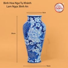 Bình Hoa Ngư Tụ Khánh Lam Ngọc Bình An 2
