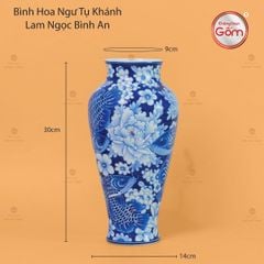 Bình Hoa Ngư Tụ Khánh Lam Ngọc Bình An 1