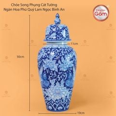 Chóe Song Phụng Cát Tường Ngàn Hoa Phú Quý Lam Ngọc Bình An
