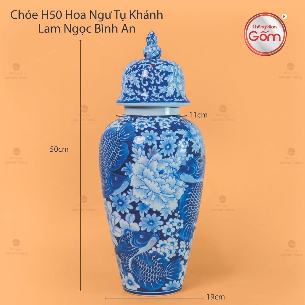 Chóe Hoa Ngư Tụ Khánh Lam Ngọc Bình An 1