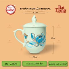 Ly Nắp Ngọn Lửa In Decal