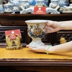 Ly Phật Thủ Lớn Họa Tiết Hoa Sen