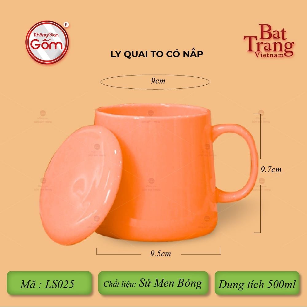 Ly Quai To Có Nắp Full Màu