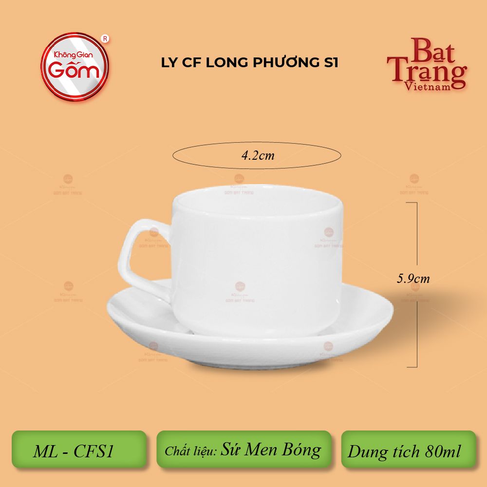 Bộ Ly Tách Cà Phê Long Phương