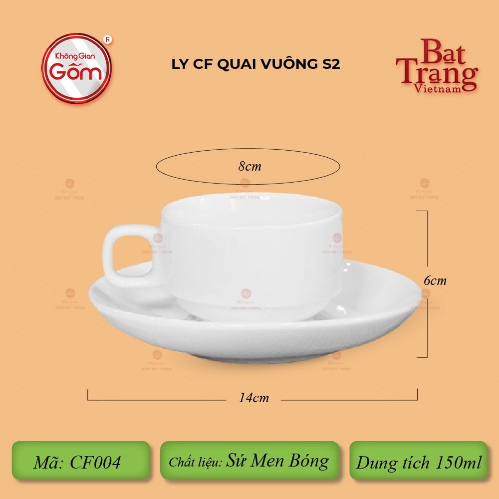 Bộ Ly Tách Cà Phê Sứ