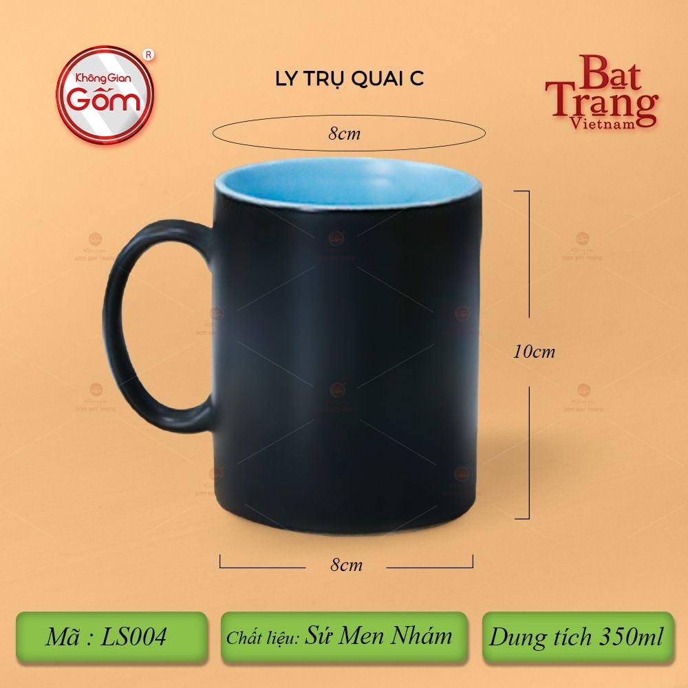 Ly Trụ Quai C Hai Màu