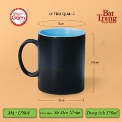 Ly Trụ Quai C Hai Màu