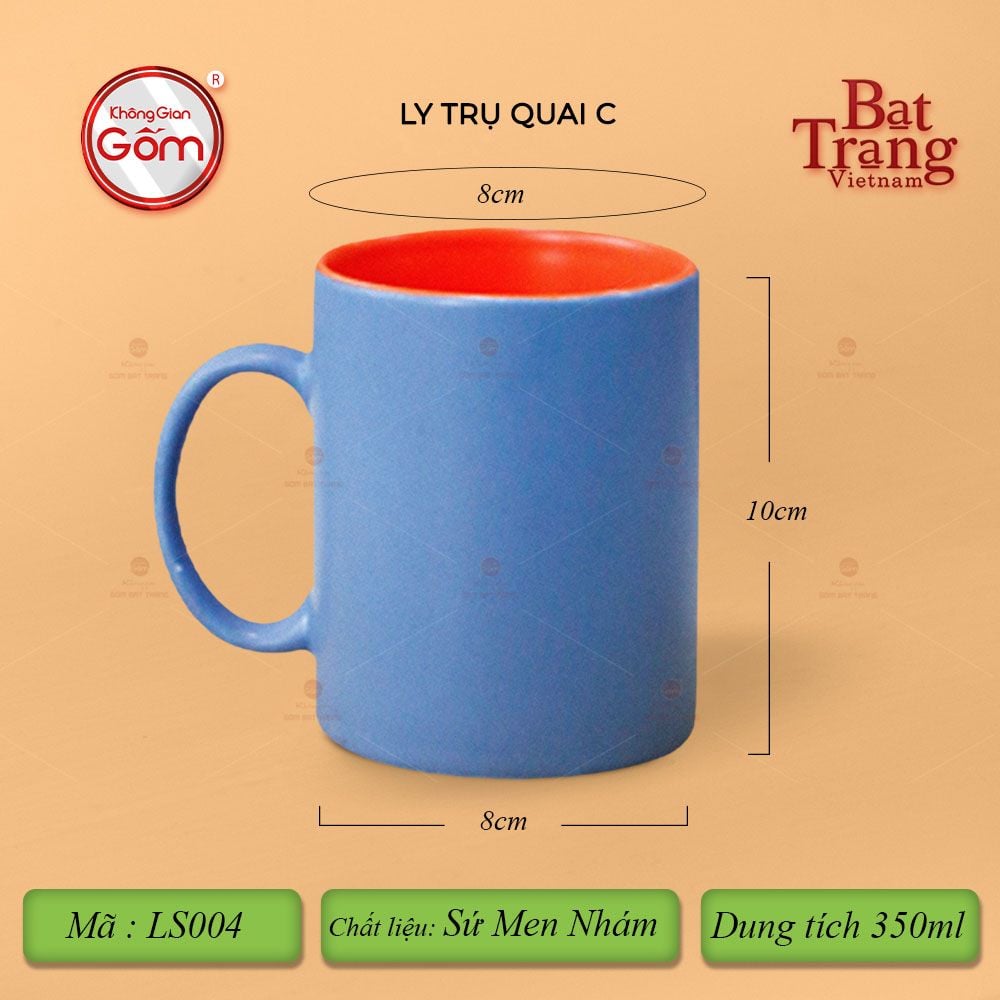 Ly Trụ Quai C Hai Màu