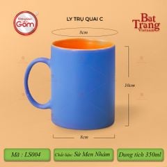 Ly Trụ Quai C Hai Màu