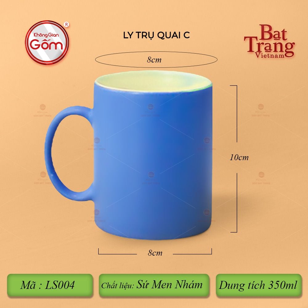 Ly Trụ Quai C Hai Màu