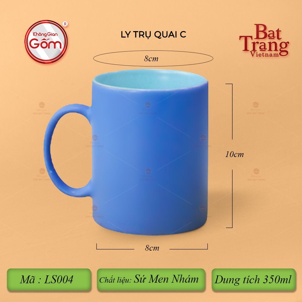Ly Trụ Quai C Hai Màu