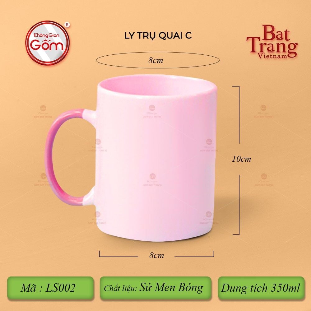 Ly Trụ Quai C Màu
