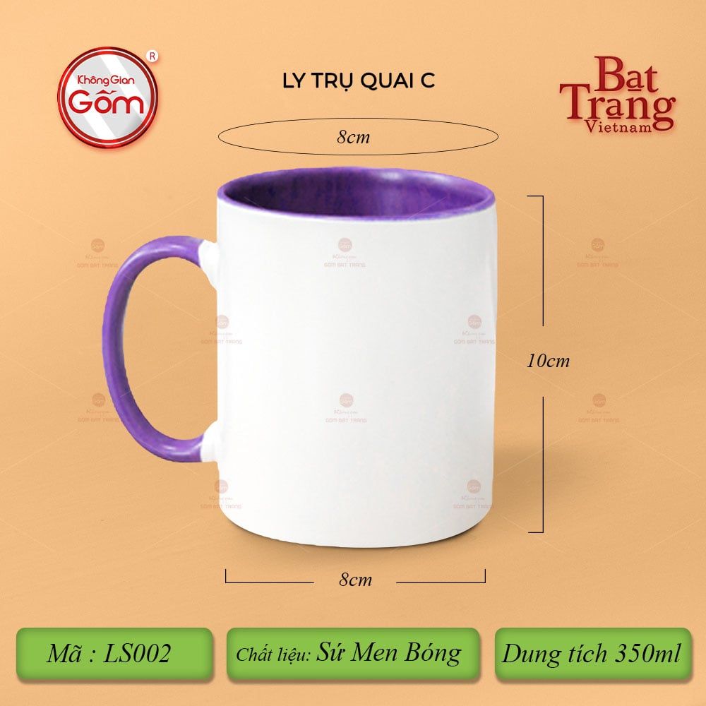 Ly Trụ Quai C Màu