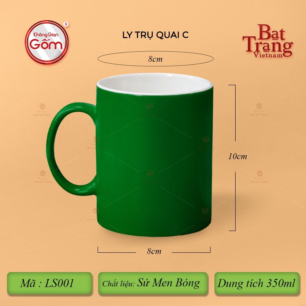 Ly Trụ Quai C Men Bóng