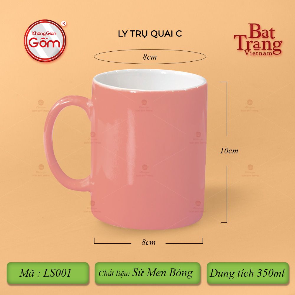 Ly Trụ Quai C Men Bóng