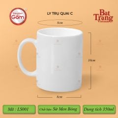 Ly Trụ Quai C Men Bóng