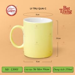 Ly Trụ Quai C Men Matt