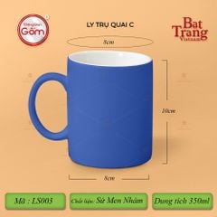 Ly Trụ Quai C Men Matt