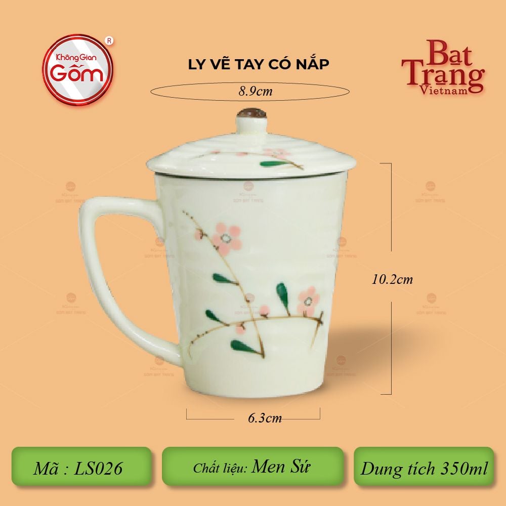 Ly Vẽ Tay Có Nắp