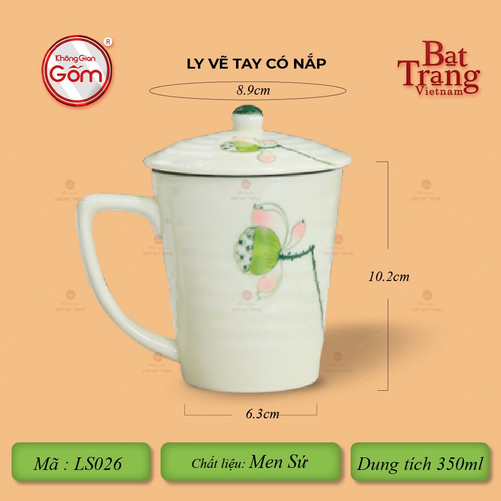 Ly Vẽ Tay Có Nắp