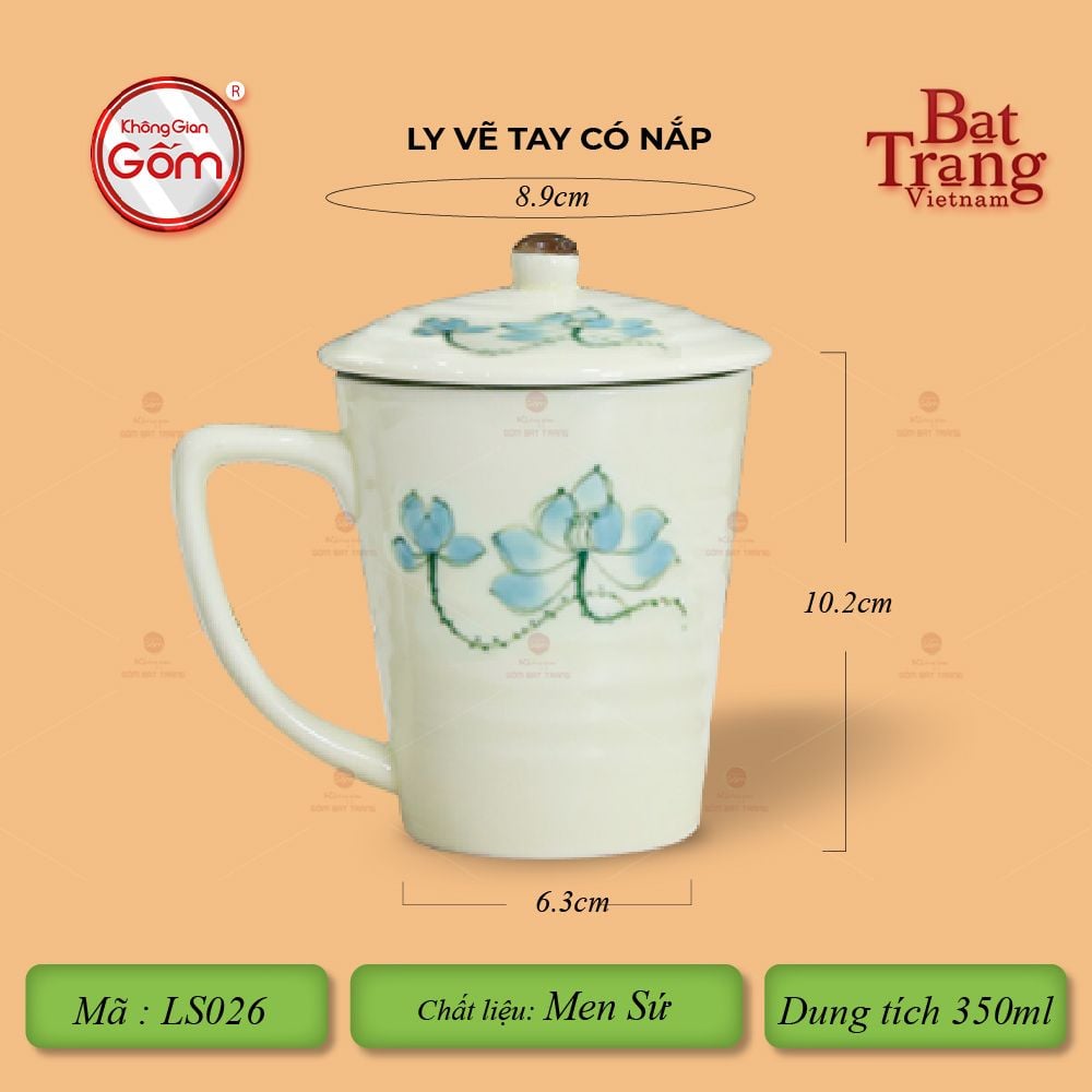 Ly Vẽ Tay Có Nắp