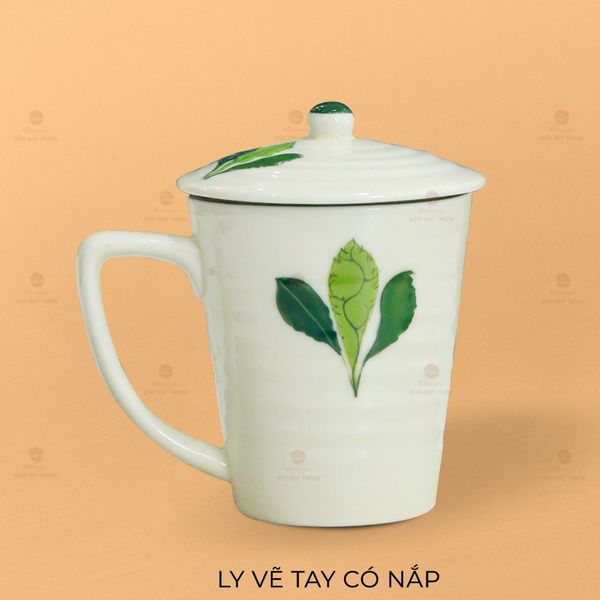Ly Vẽ Tay Có Nắp